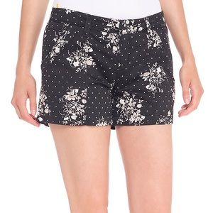 Lole Navy Blue Mid Rise Cotton Floral Casey Shorts NWOT